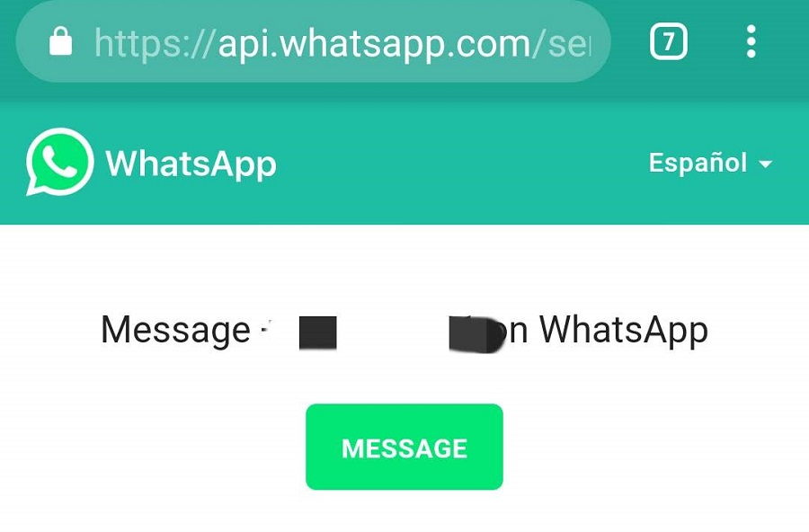 mensaje whatsapp