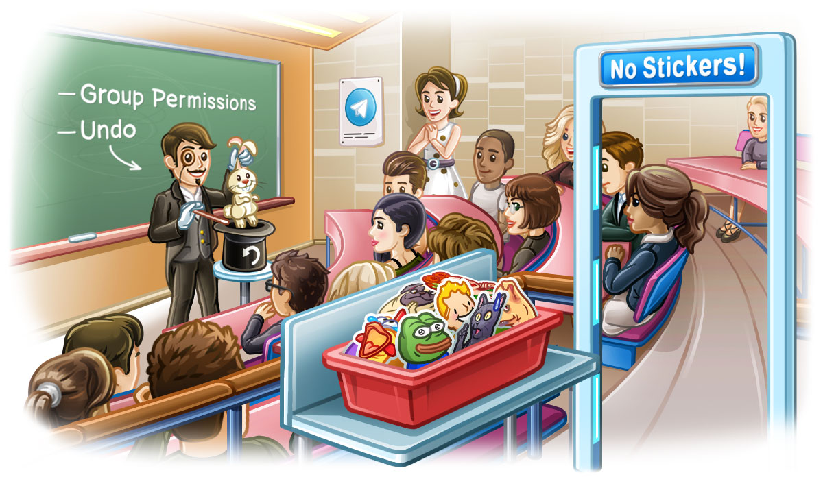 Telegram ya permite impedir que otros contactos escriban en un grupo