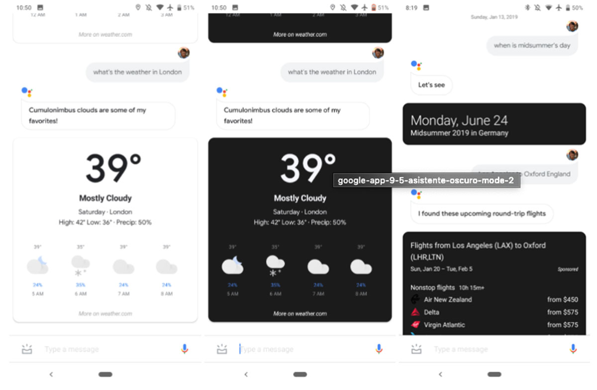 El modo oscuro llega al Asistente de Google