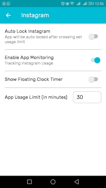 your hour bloquear app