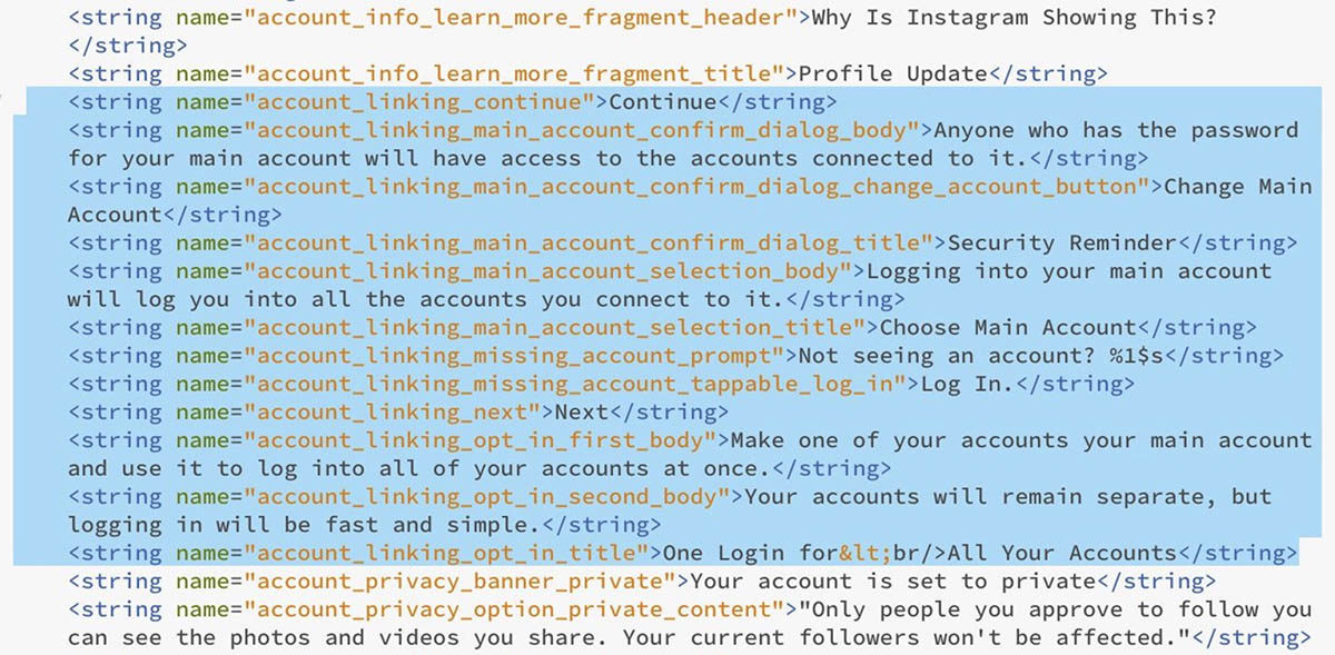 Instagram te dará acceso a todas tus cuentas con un solo usuario 1