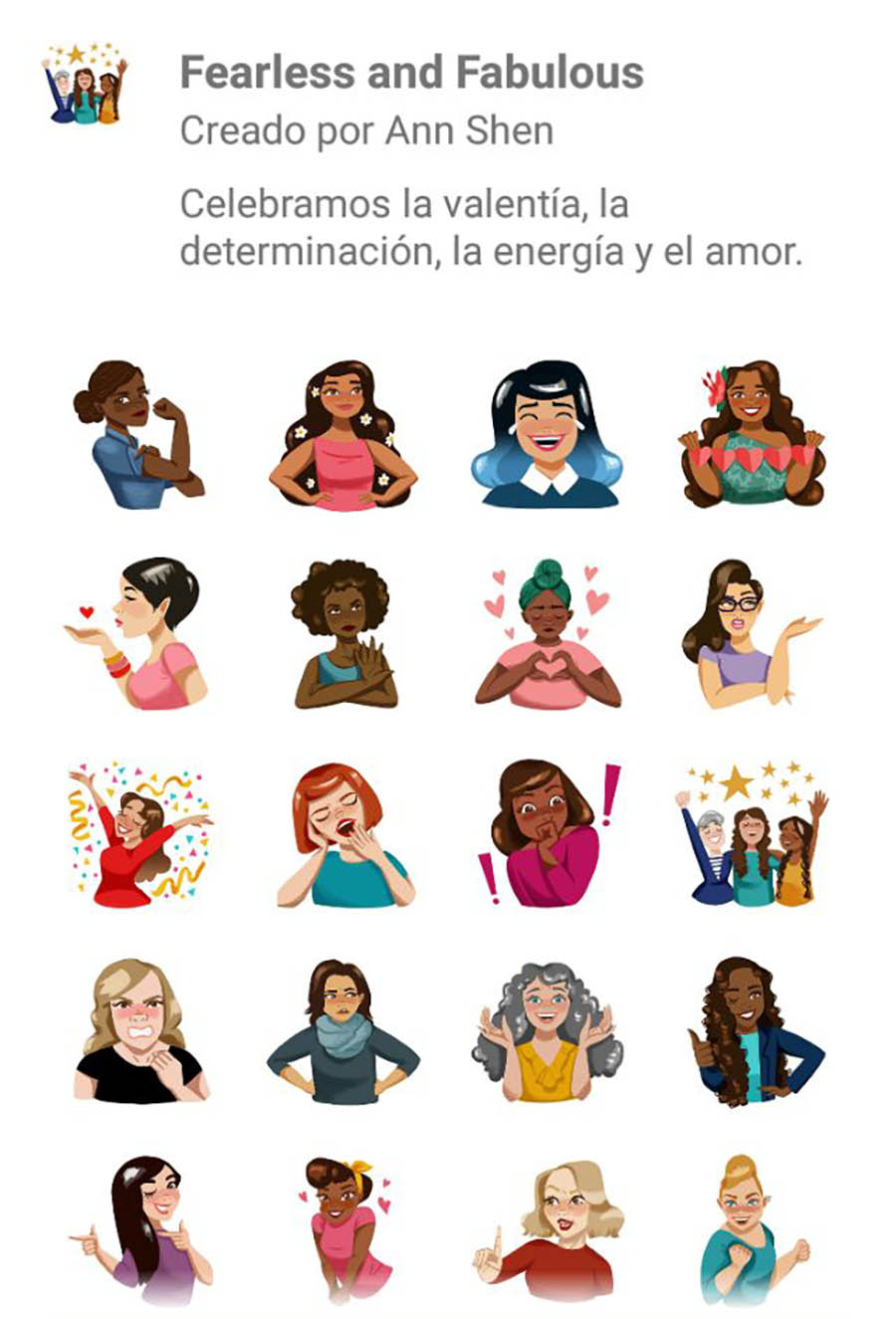 Fearless and fabulous stickers WhatsApp