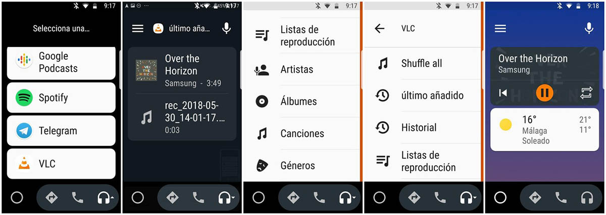 VLC compatible con Android Auto