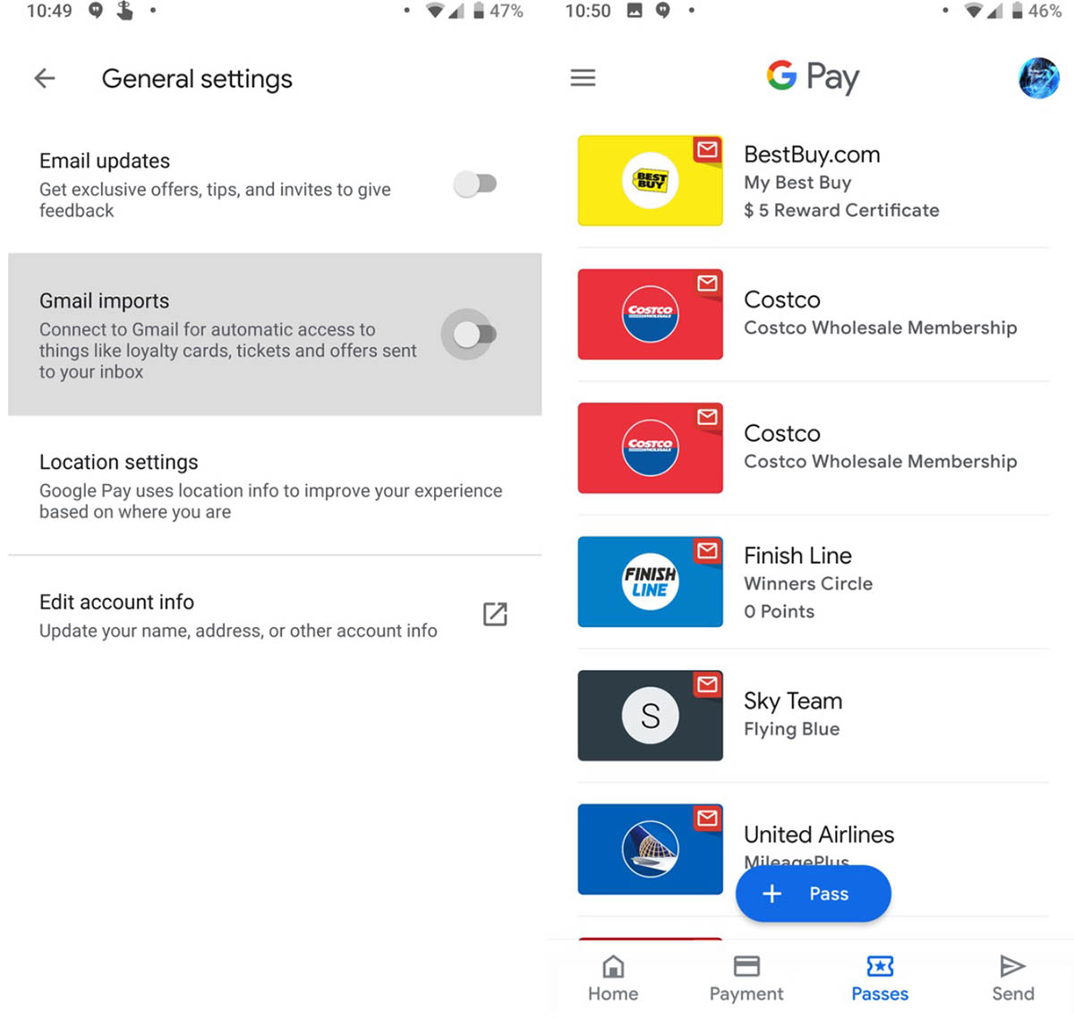 Google Pay es una gran herramienta para almacenar tarjetas de puntos