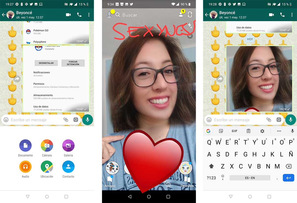 compartir stories de snapchat en whatsapp