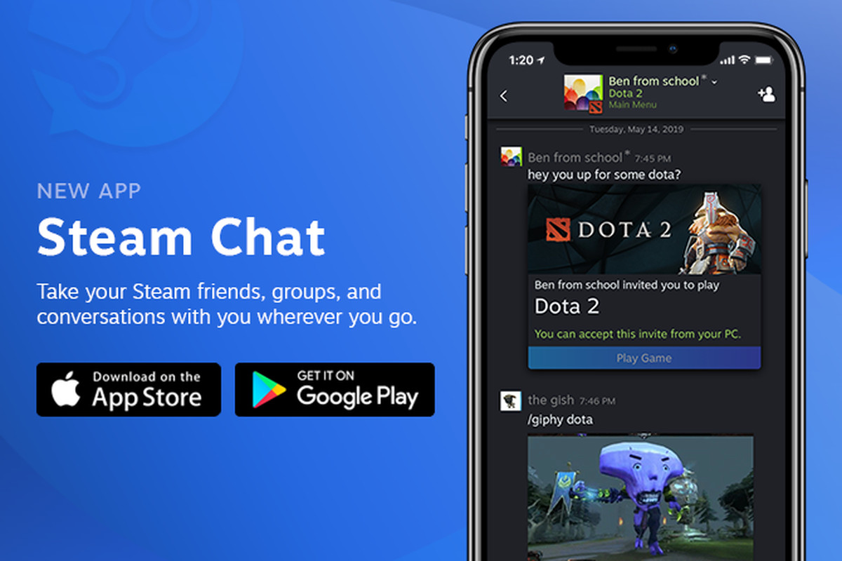 Steam Chat, manda GIF mientras juegas ahora en Android y iPhone 