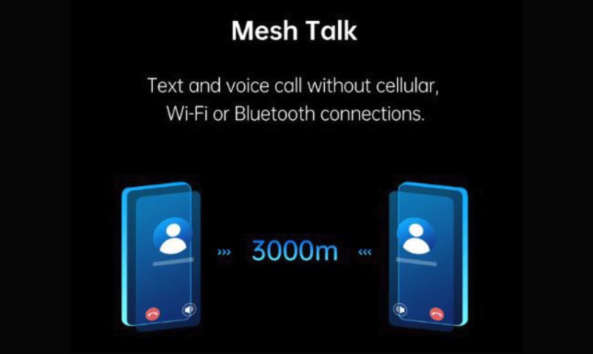 Mesh Talk solo está limitada por la distancia
