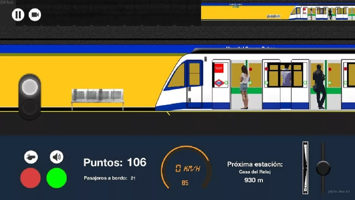 Conduce un tren del Metro de Madrid con este simulador