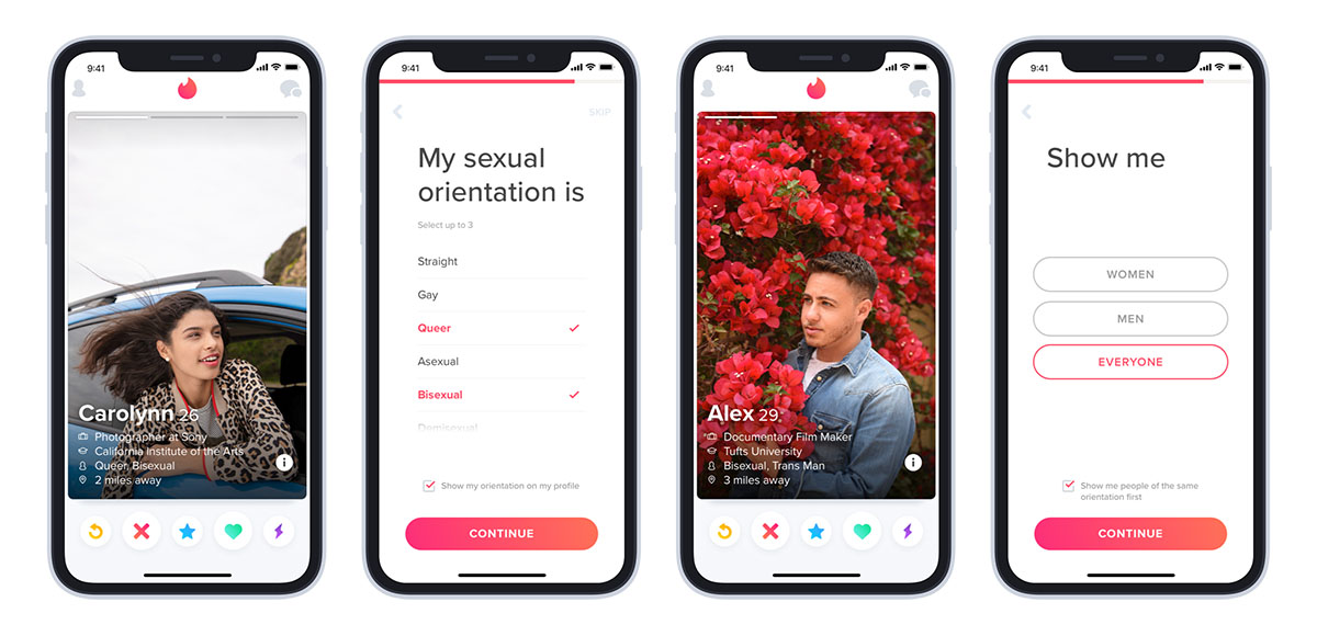 Tinder ya permite mostrar la orientación sexual en los perfiles