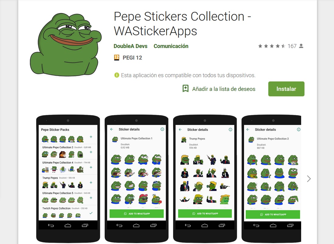 Pepe Stickers Collection