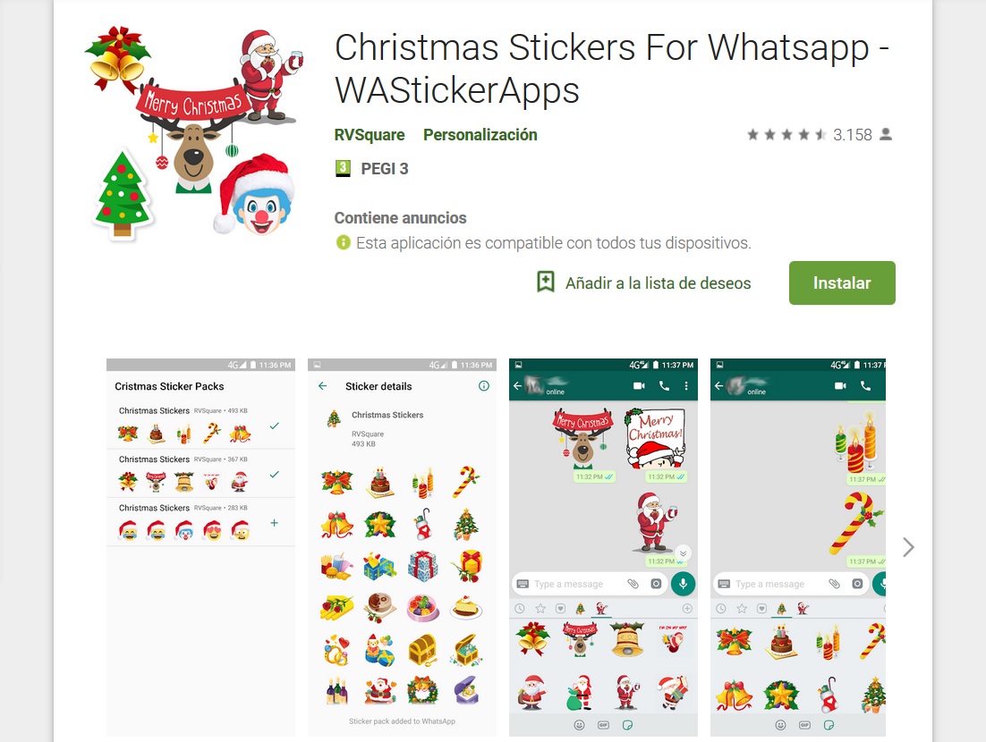 Stickers de Navidad para Whatsapp