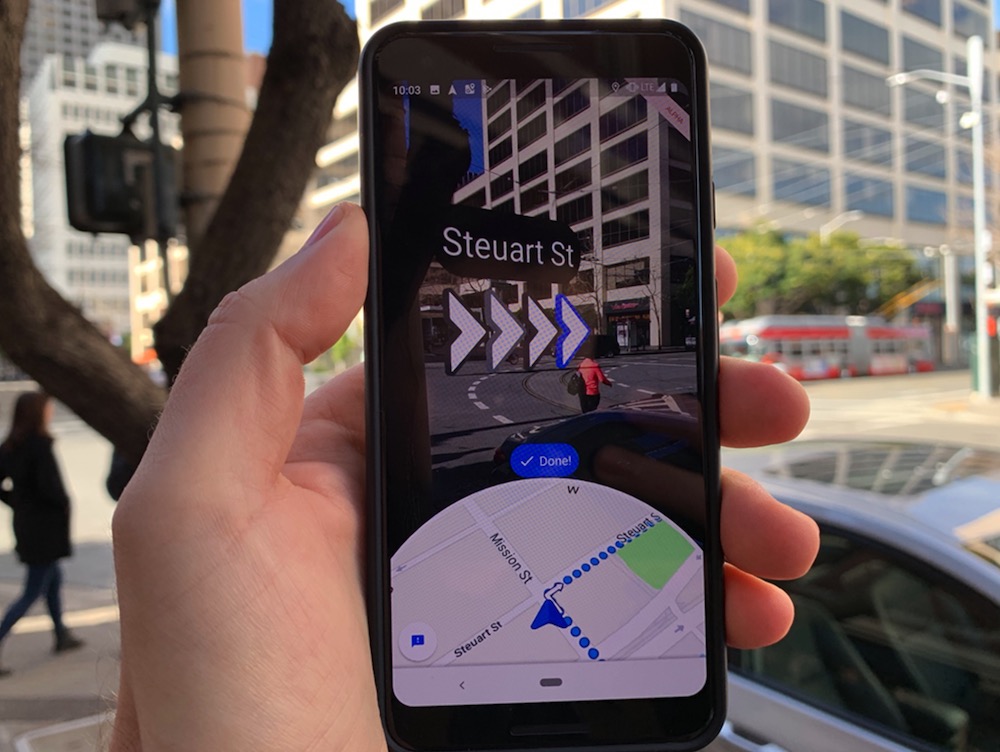 Cómo usar la Realidad Aumentada para navegar en Google Maps