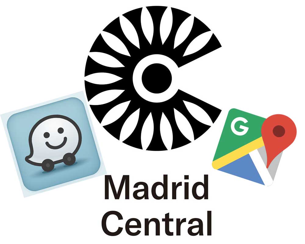 ¿Te avisan Google Maps y Waze cuando te acercas a Madrid Central?