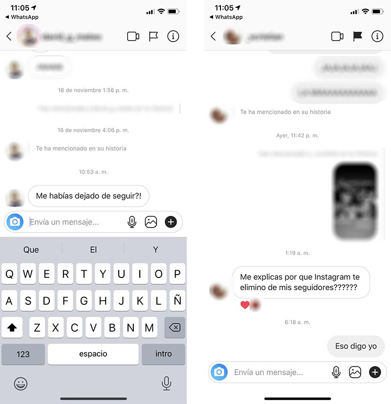Instagram deja de seguir