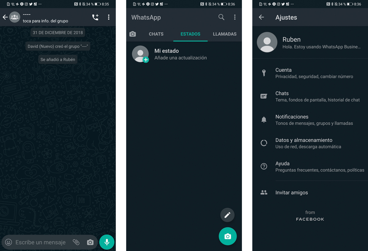 Ya no tienes que esperar más para tener el tema oscuro de WhatsApp en Android