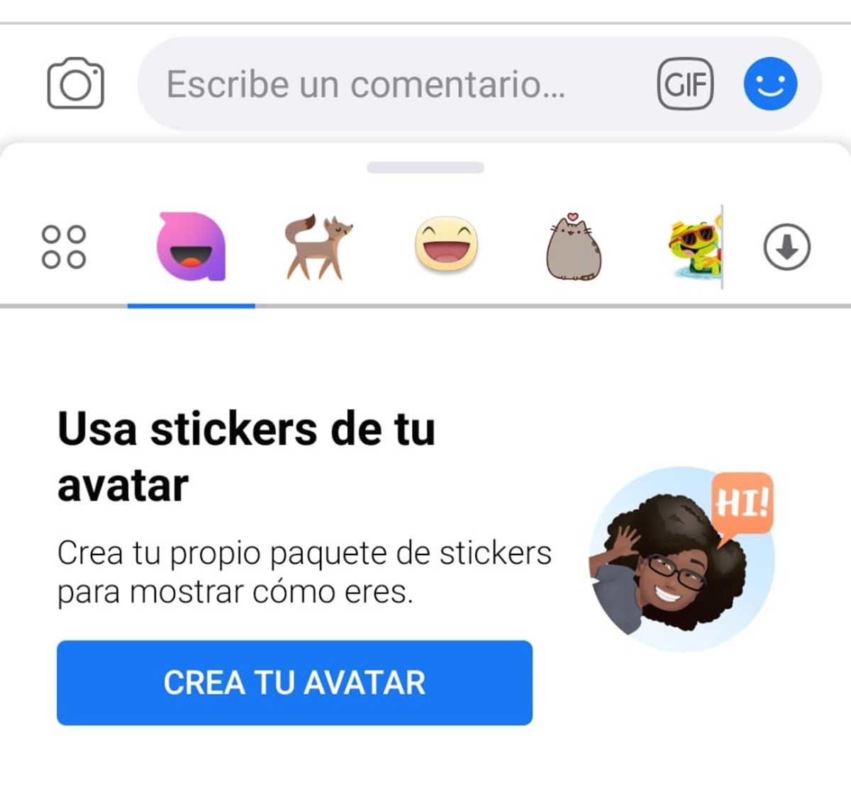 crear avatar en Facebook
