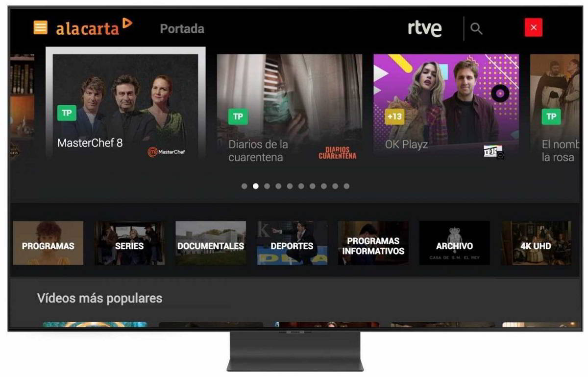 Cómo ver contenidos de RTVE en calidad 4K en tu televisor Samsung 1