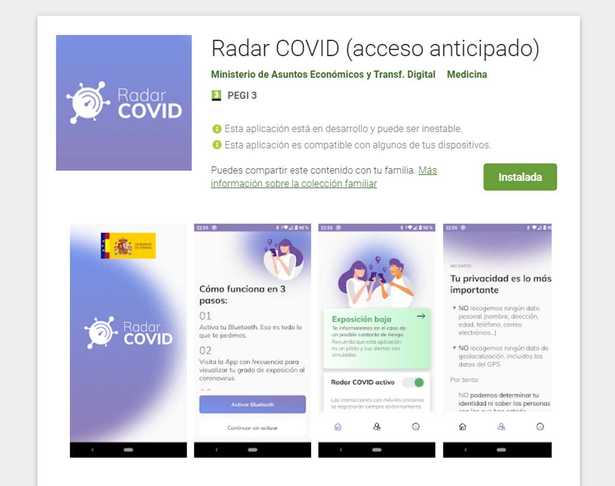 preguntas y respuestas sobre la app española de rastreo Radar COVID