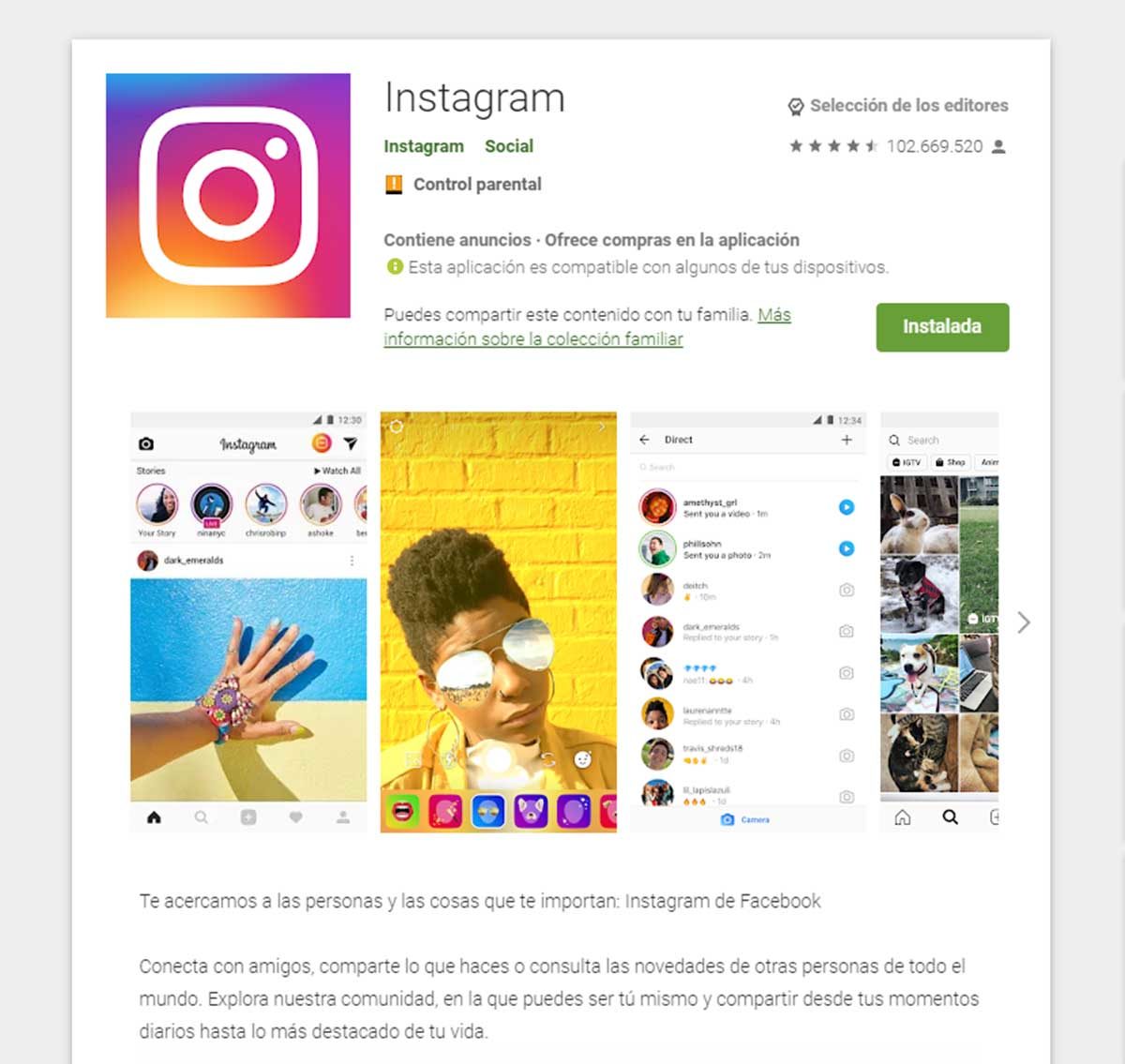 competencia visitante Desfavorable Cómo crear una cuenta de Instagram paso a paso