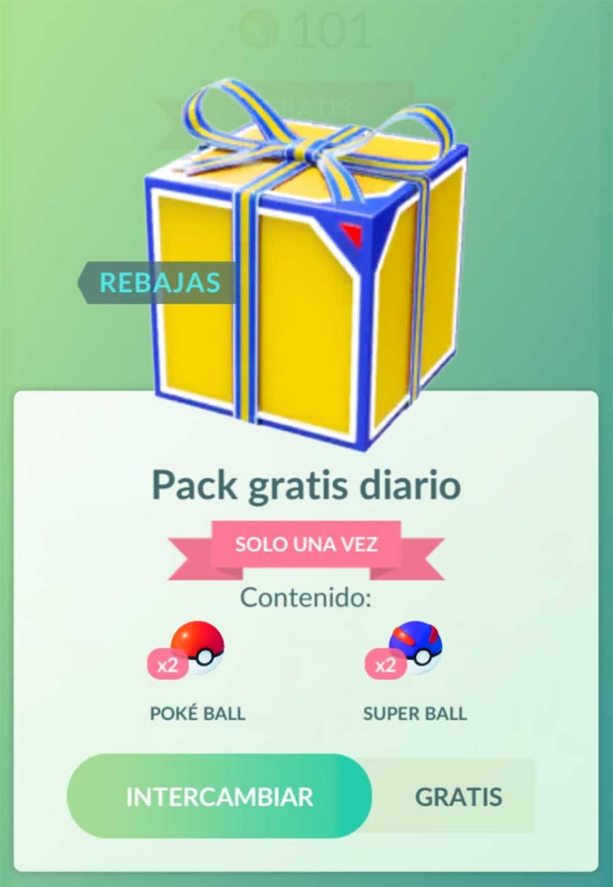 Packs de regalos diarios gratis en Pokémon GO: cómo conseguirlos