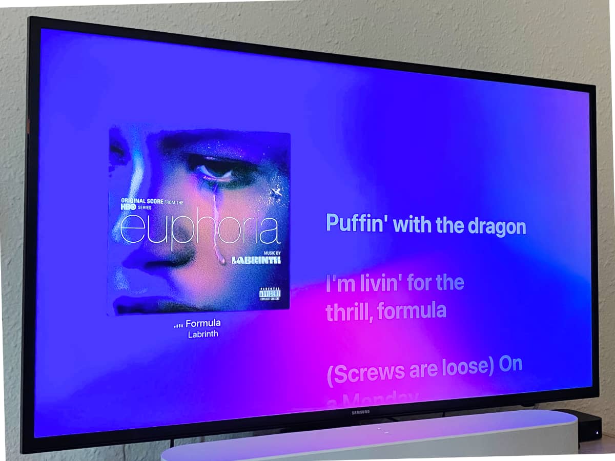 Así puedes poner letra a las canciones de Apple Music en tu televisor Samsung