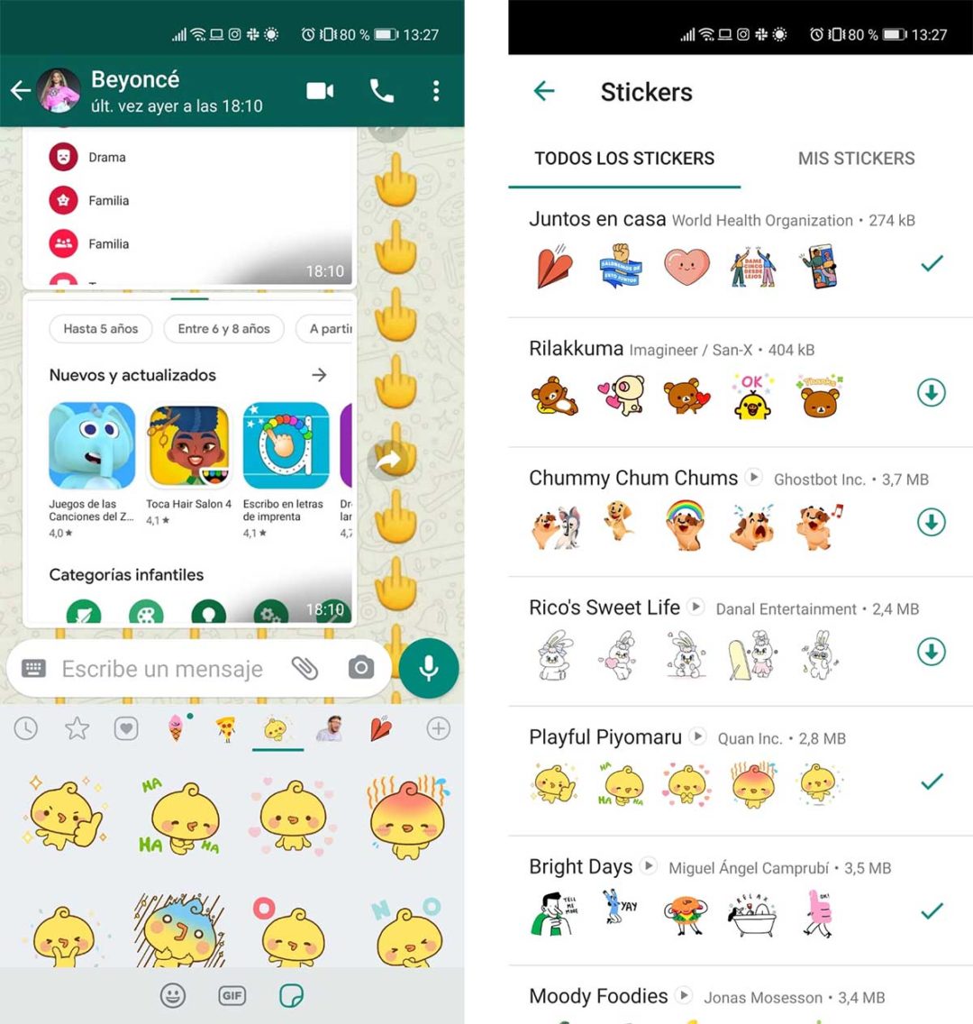 Los mejores stickers animados para descargar gratis en WhatsApp