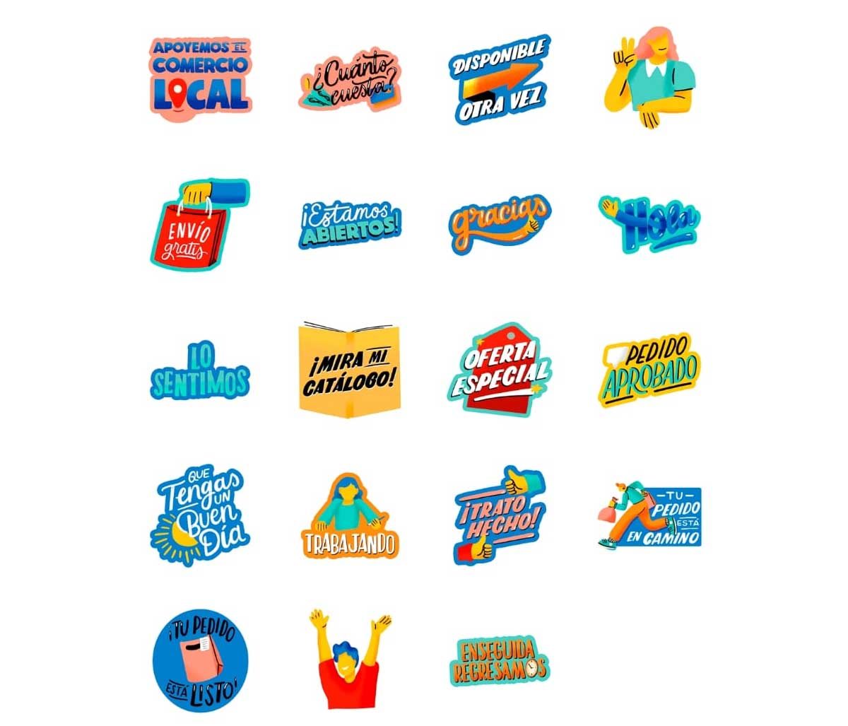 WhatsApp estrena una nueva colección de stickers animados para negocios