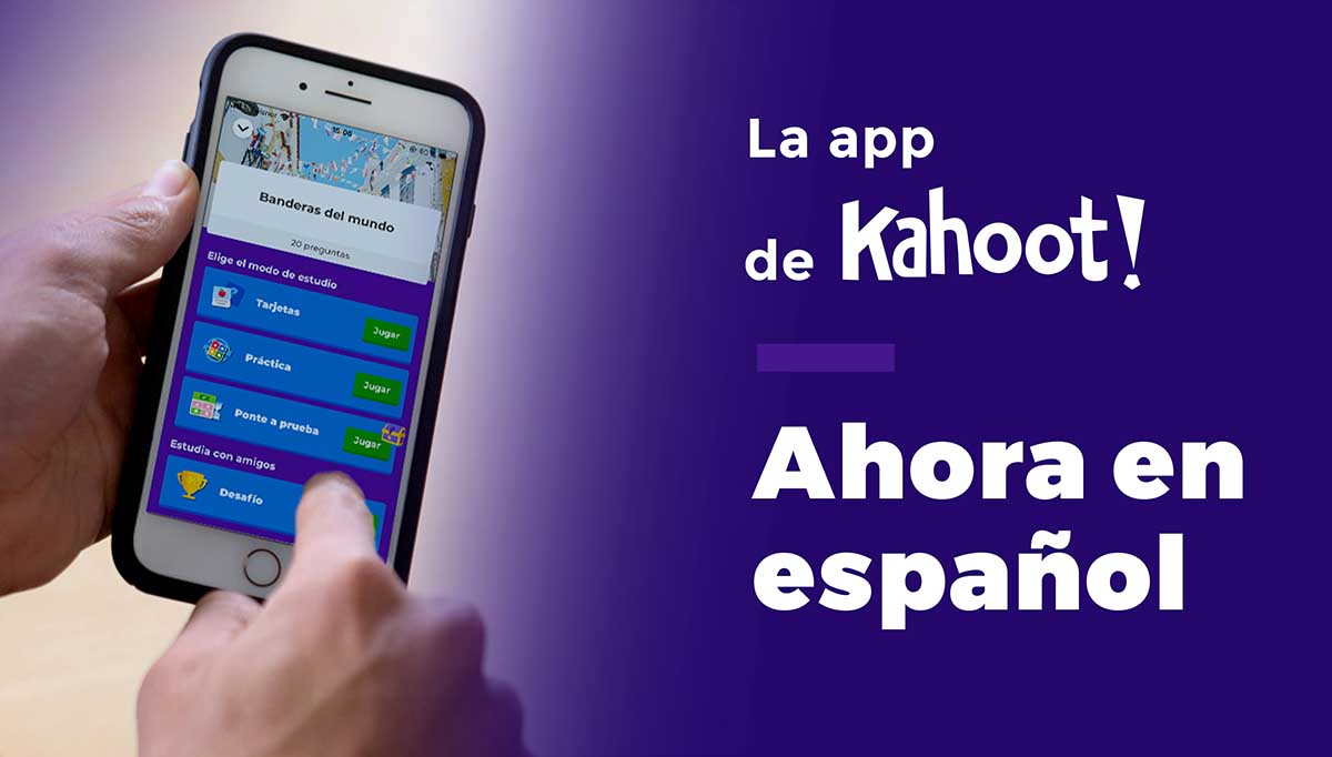 Ya puedes descargar Kahoot! para hacer juegos y pruebas en español