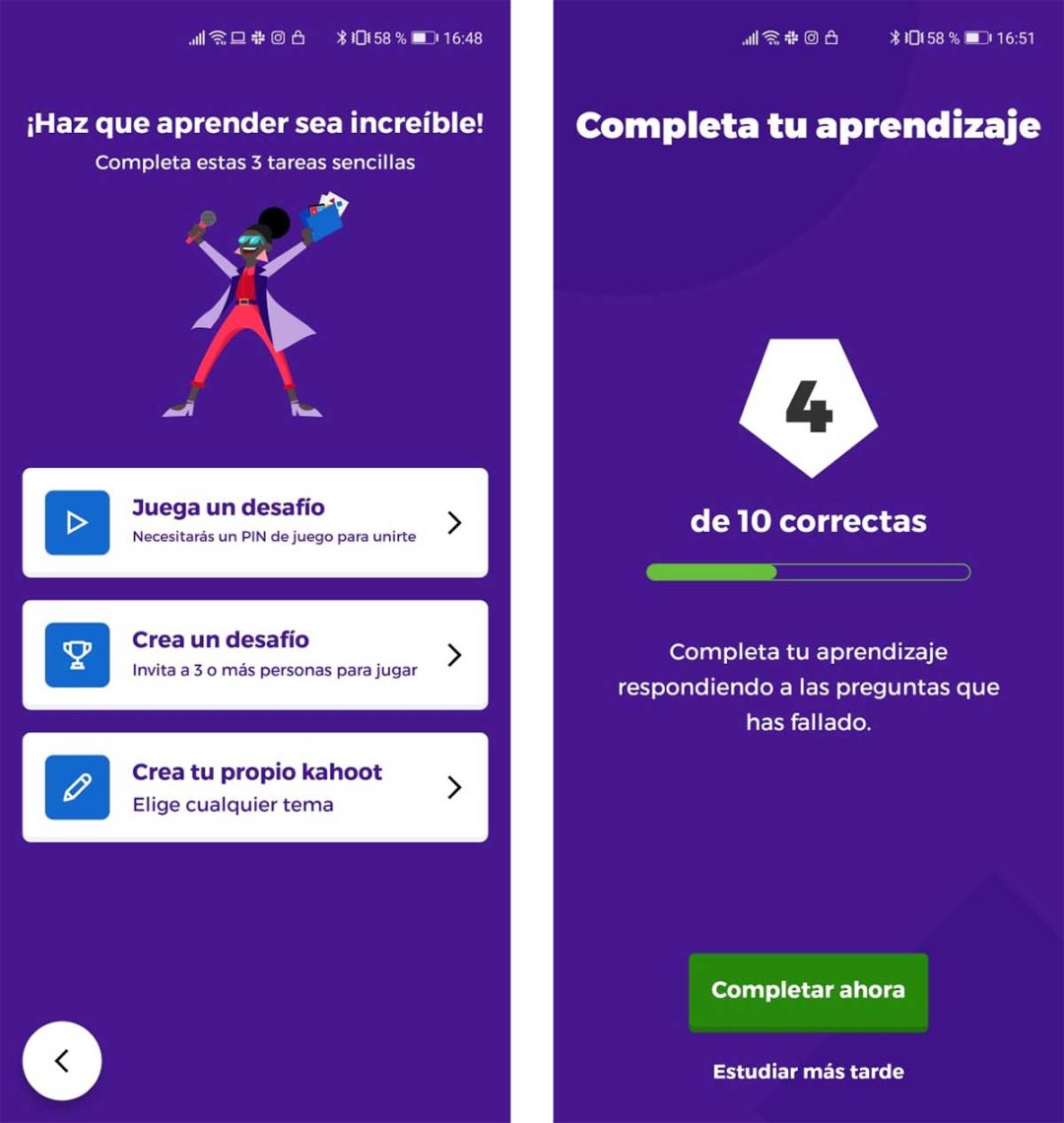 Kahoot!, la app de juegos educativos ya está en español