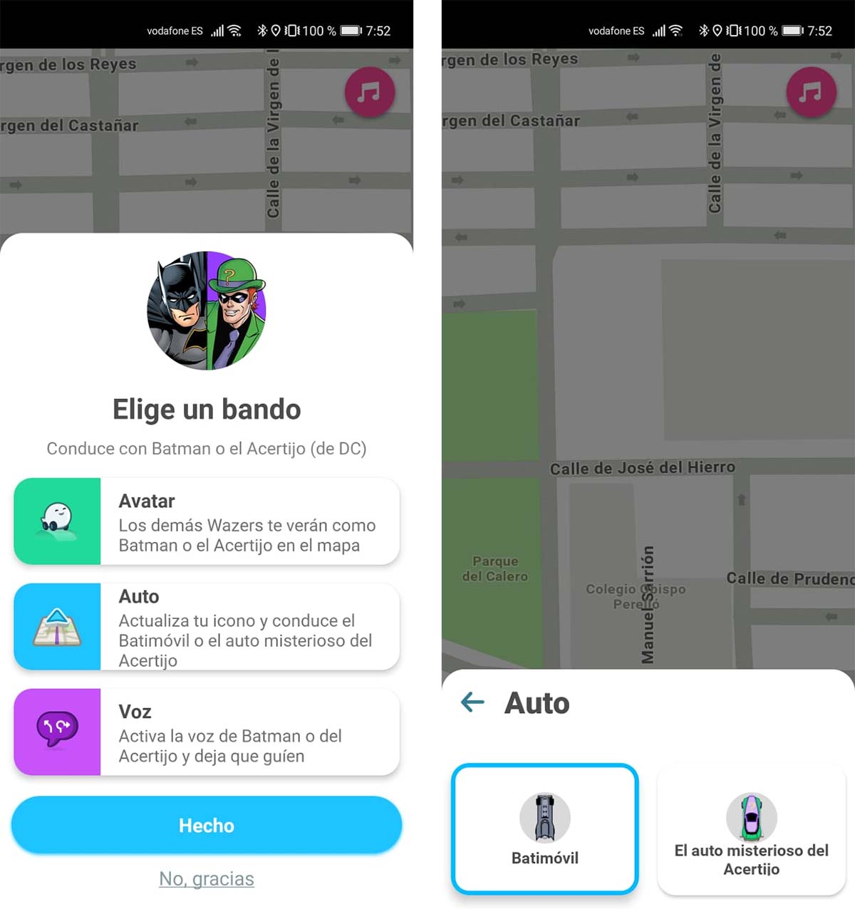 Cómo conducir el Batmóvil y recibir indicaciones de Batman en Waze