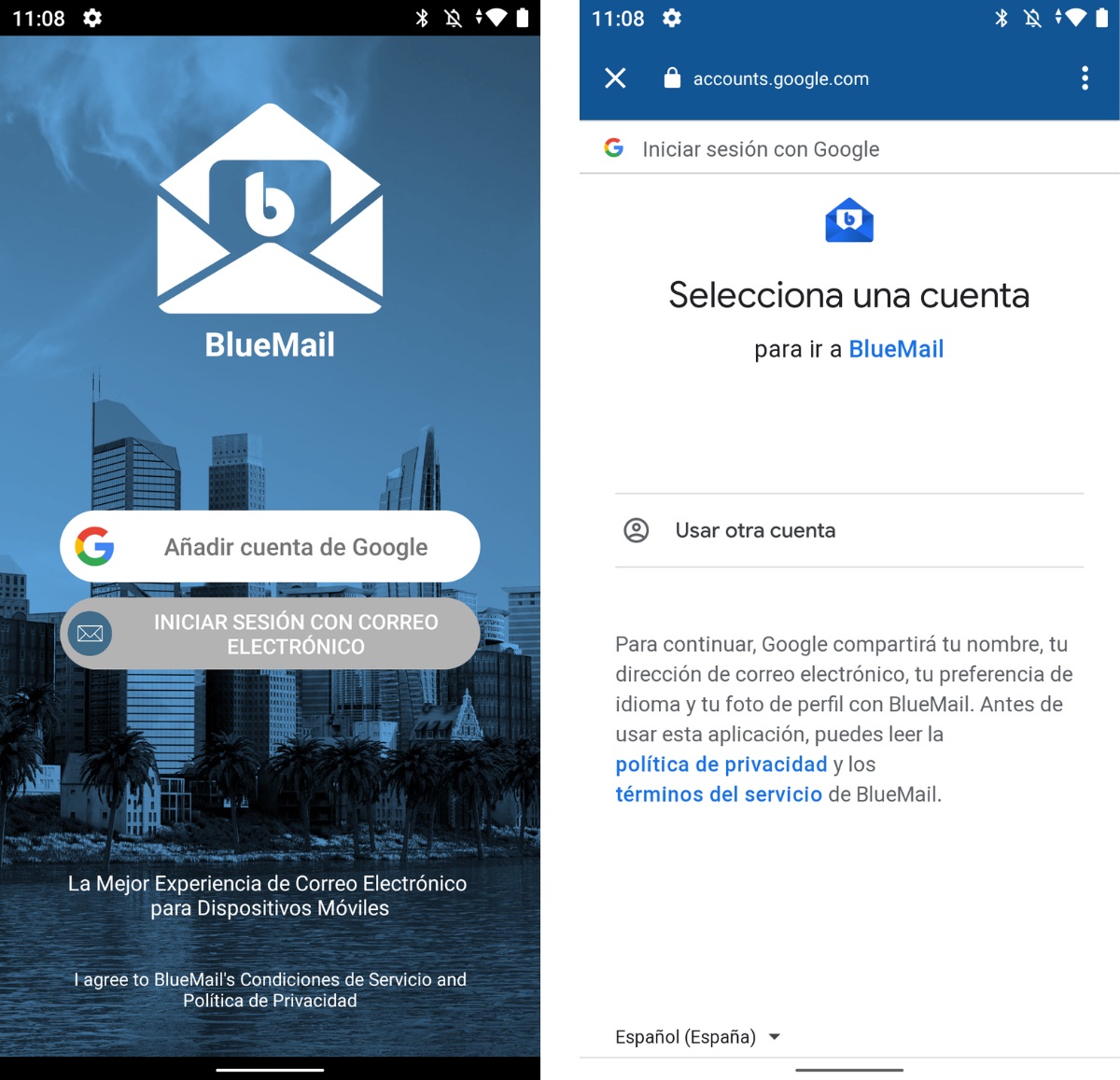 Blue Mail en la App Gallery