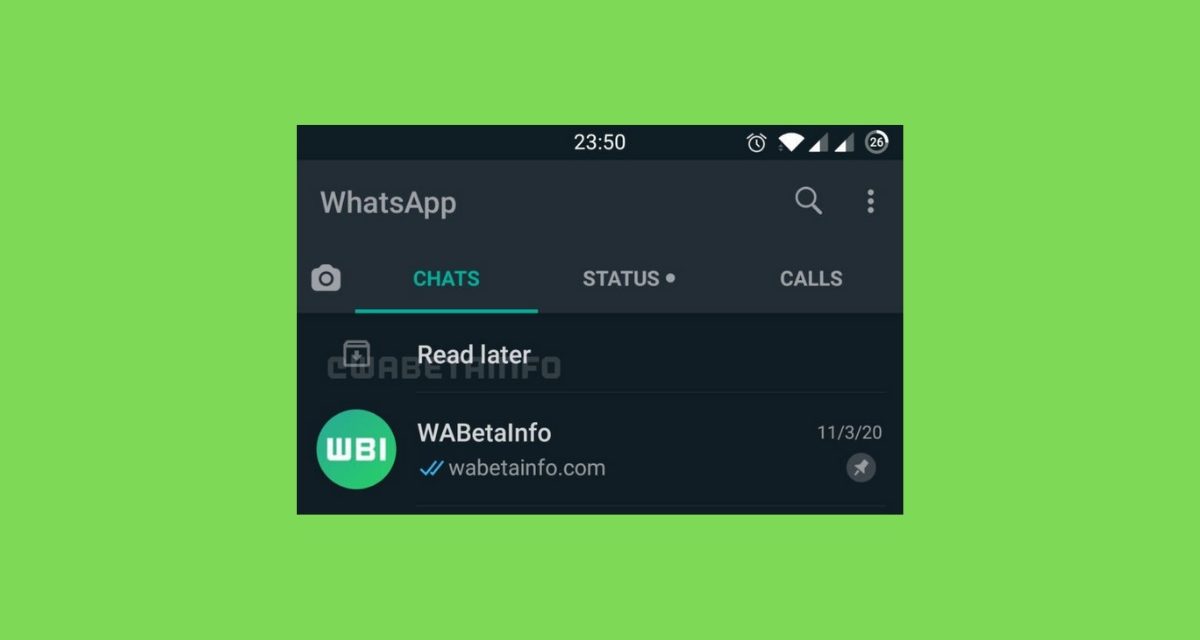Función Leer más tarde en WhatsApp