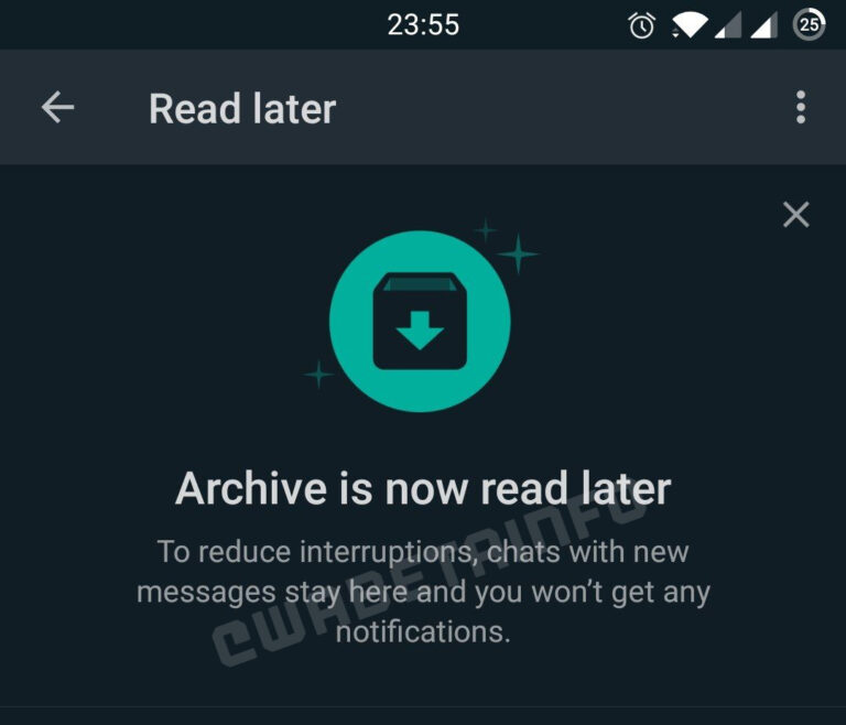 WhatsApp dirá adiós a las conversaciones y chats archivados 1