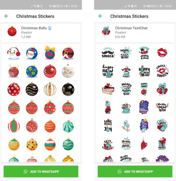 Los mejores stickers de Navidad 2020 para enviar por WhatsApp