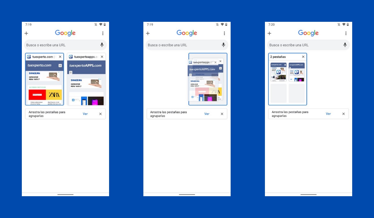champú liderazgo Más lejano Cómo agrupar pestañas en Google Chrome para Android