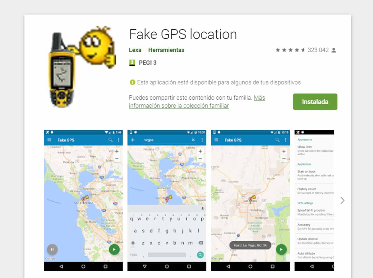 instala fake GPS