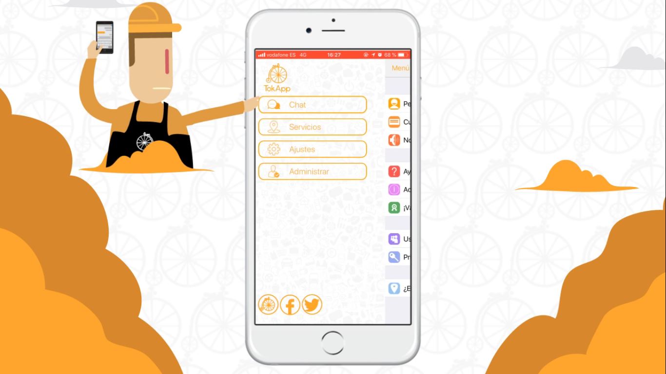 Cómo se usa el chat en TokApp