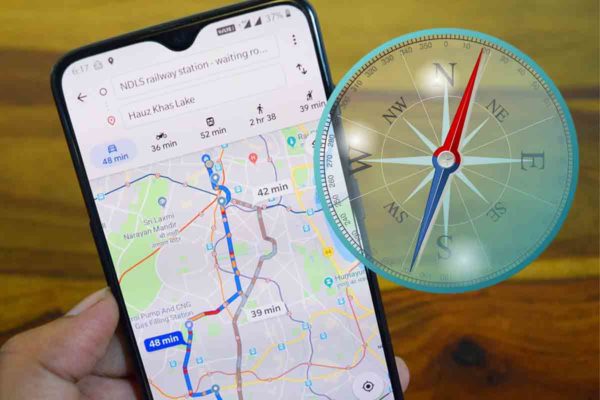 Dónde está el norte en Google Maps