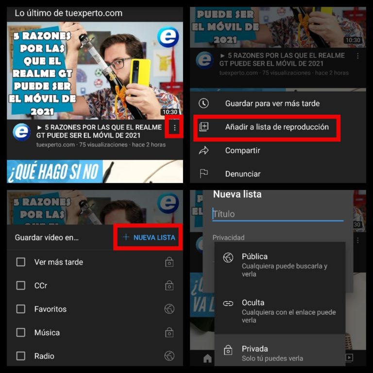 Cómo hacer una lista de reproducción en YouTube – tuexpertoapps.com