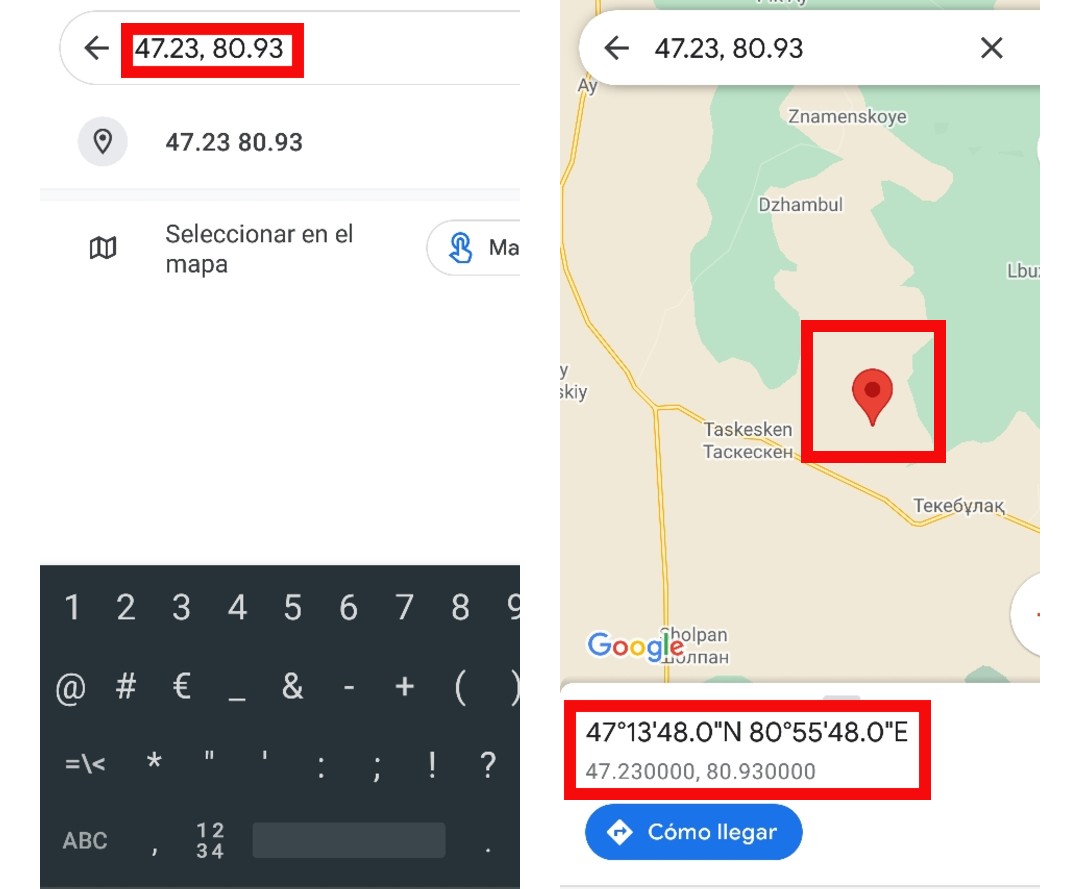 auge amplificación solicitud ▷ Cómo poner coordenadas en Google Maps
