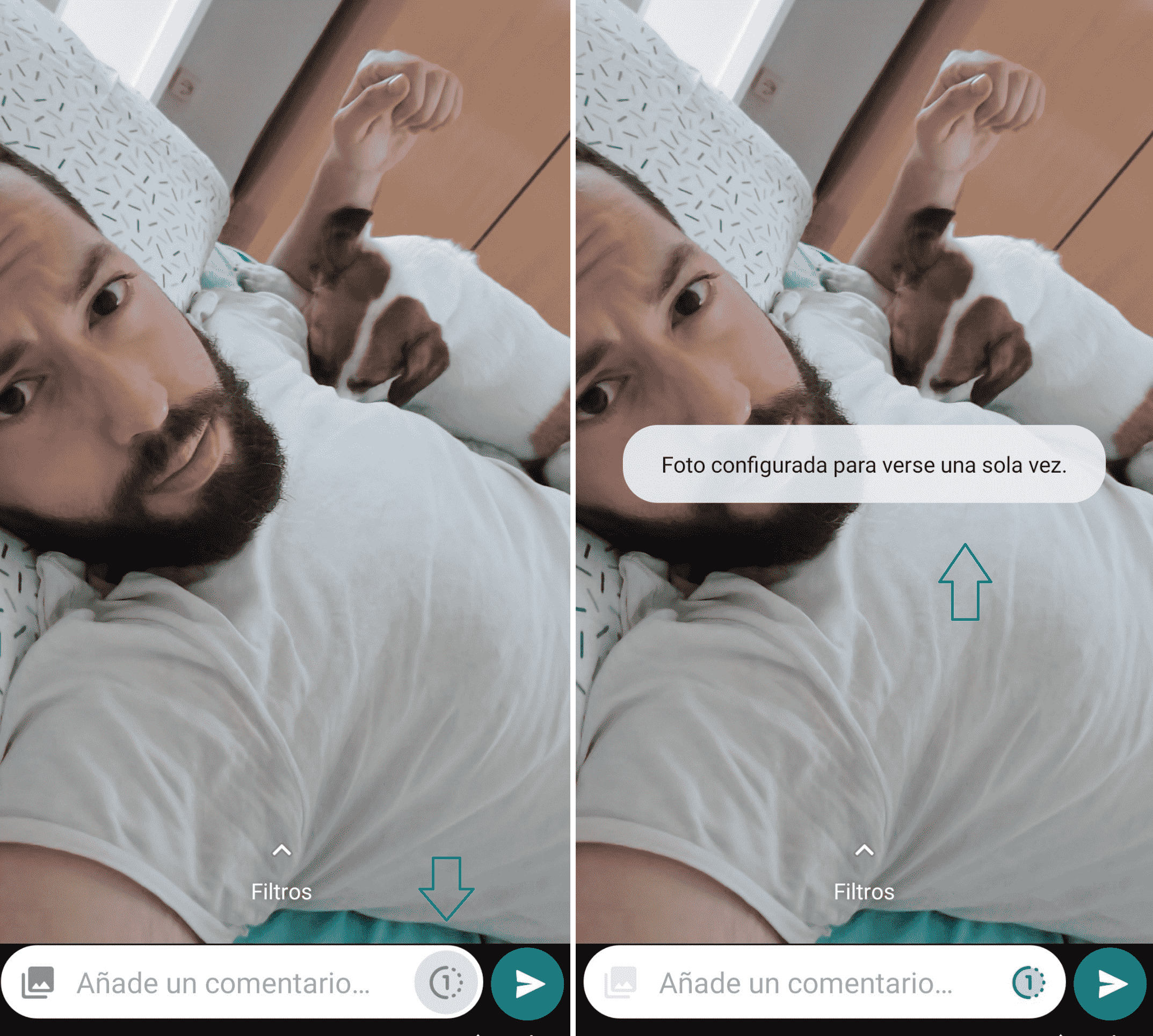 Qué significa el 1 que aparece cuando mando una foto o un vídeo en WhatsApp