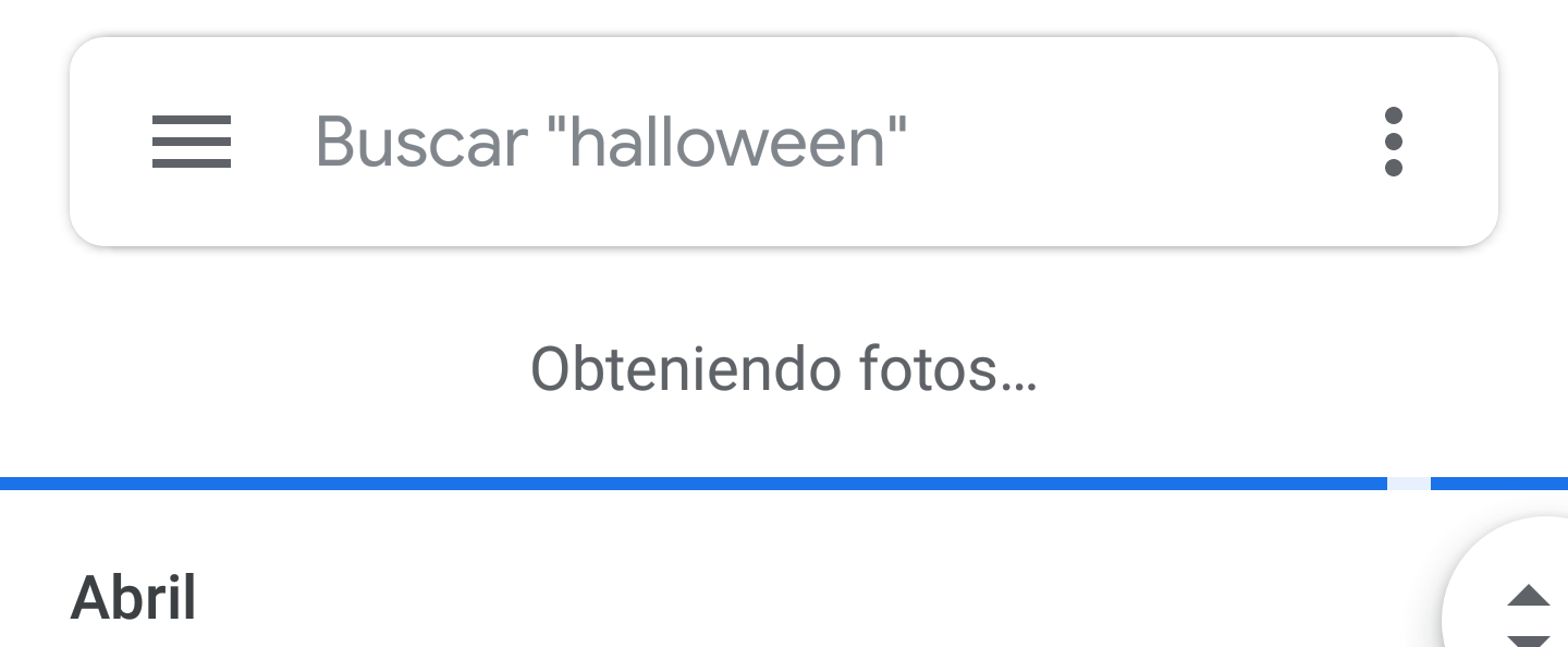 Por qué en Google Fotos me sale obteniendo fotos