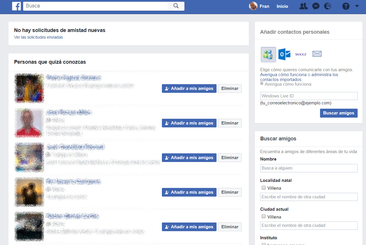 Las Sugerencias De Amistad De Facebook Son Mutuas www.tuexpertoapps.com