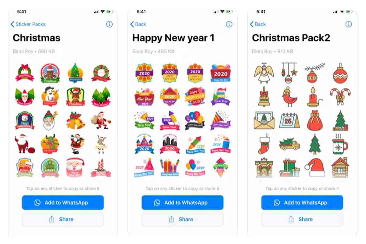 30 stickers animados para triunfar en tus felicitaciones de Navidad por WhatsApp 2