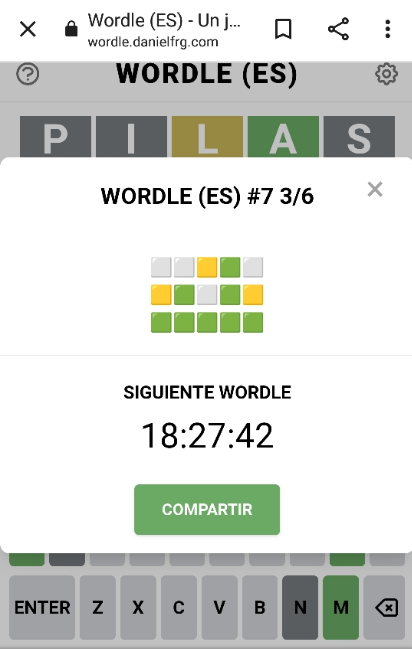 Cómo jugar a Wordle en español desde el móvil 4