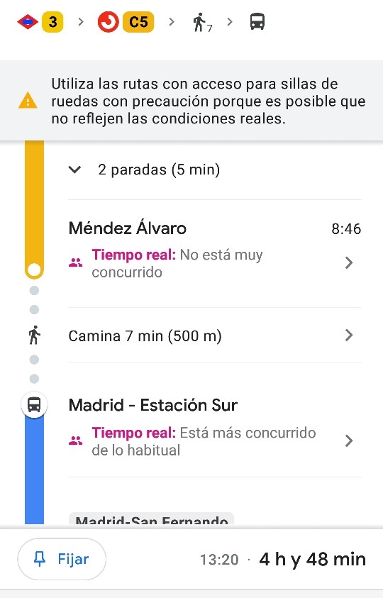 Cómo llegar en Google Maps: todas las opciones 12