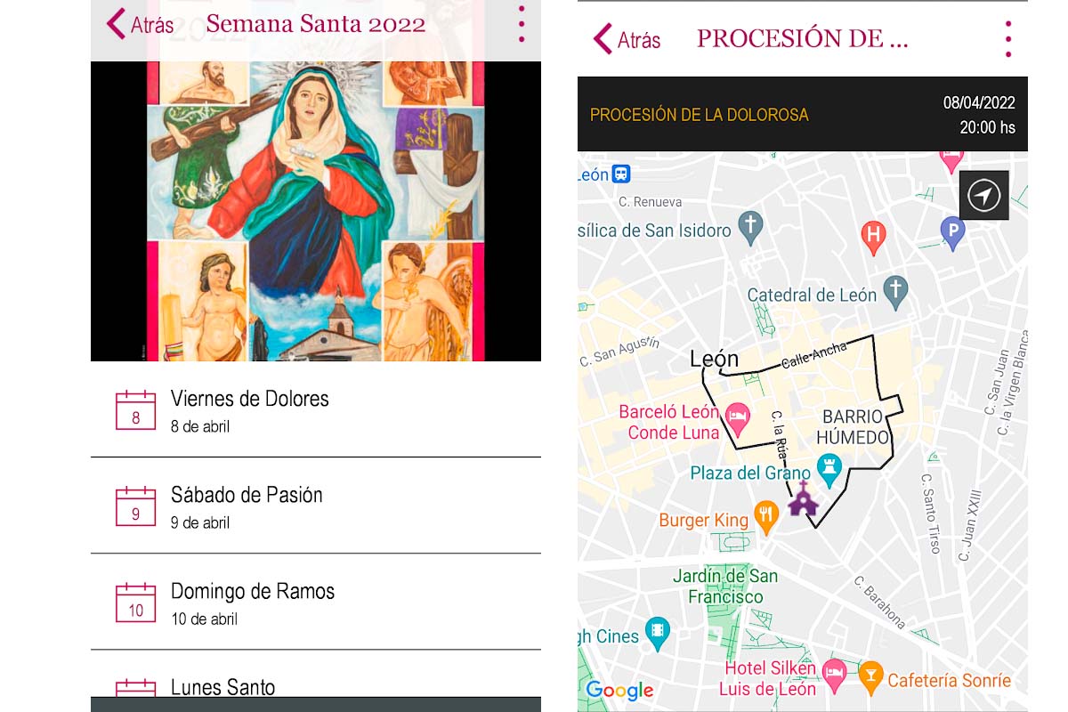 Las mejores aplicaciones para conocer horarios y lugares de las procesiones de Semana Santa