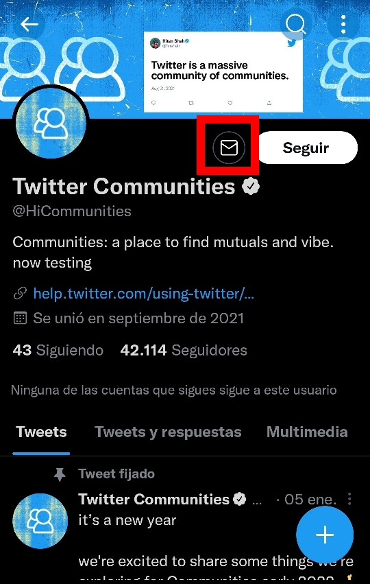Cómo crear una comunidad en Twitter desde el móvil 3