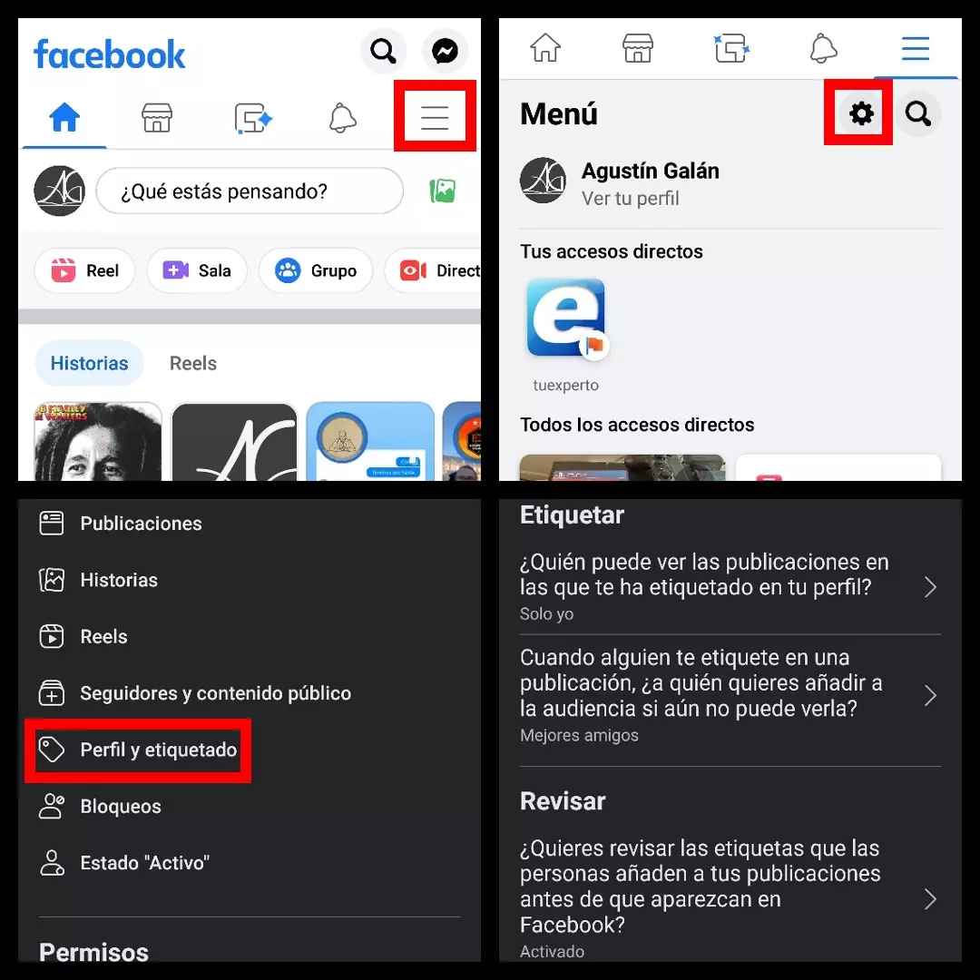 How to hide the photos in which I am tagged on Facebook from mobile 1