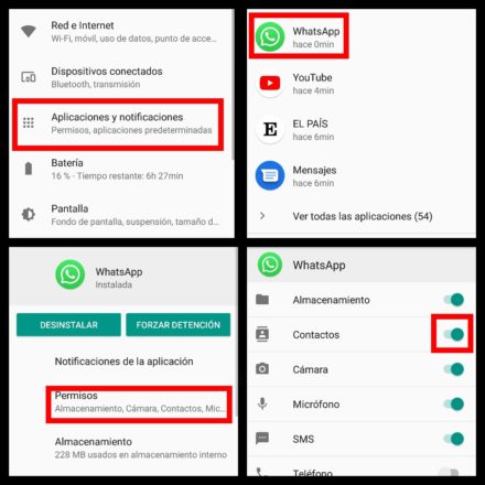 Por qué mis contactos no aparecen en WhatsApp